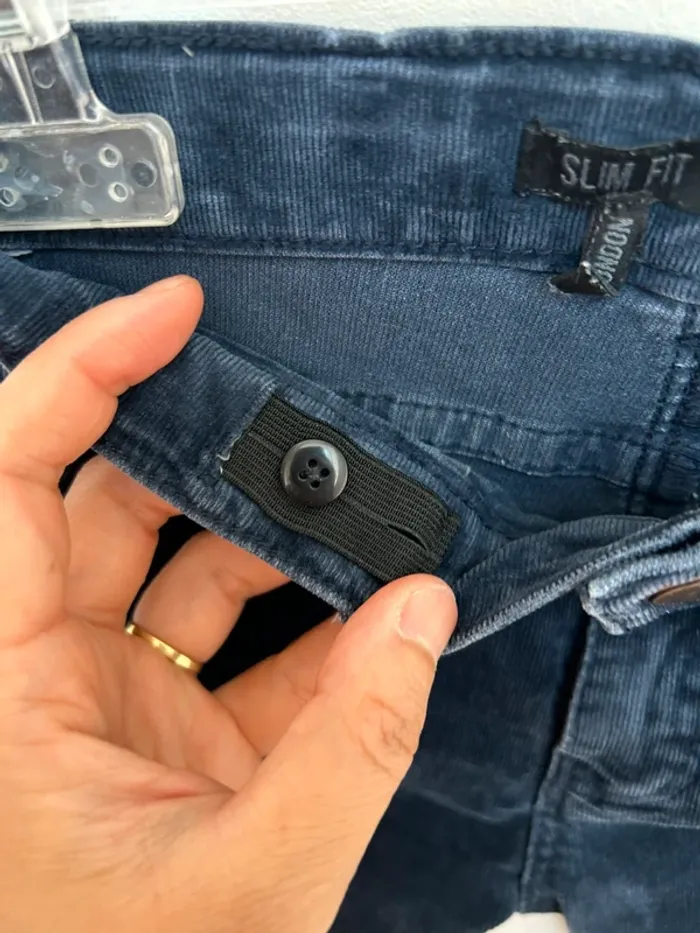 Pantalon velour milleraies slim garçon 7 ans ikks - photo numéro 5