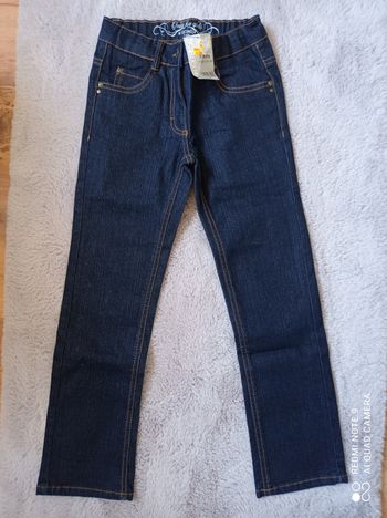 Jean brut droit fille, In Extenso, taille 7 ans, NEUF