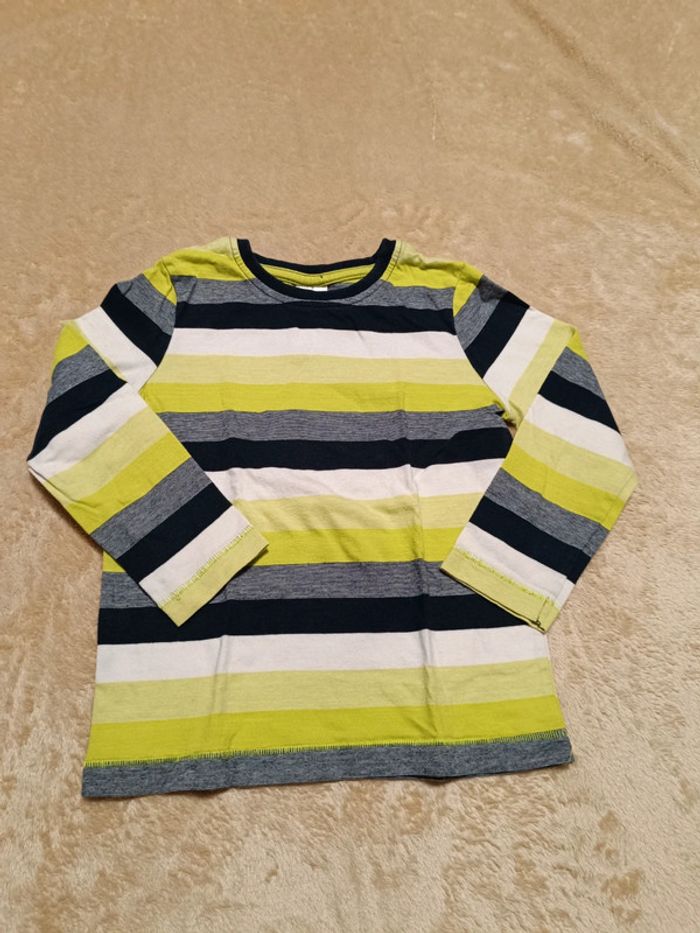 T-shirt manches longues - rayé 5 ans