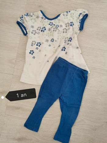 Ensemble tunique legging fille 12 mois 1 an