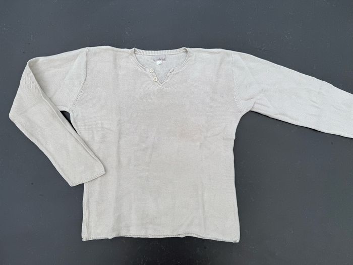 Pull demi-saison beige