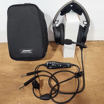 Casque d'aviation Bose A20 avec câble Bluetooth à double prise - Noir