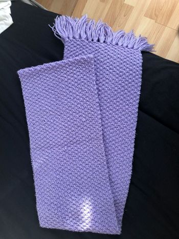 echarpe laine violette