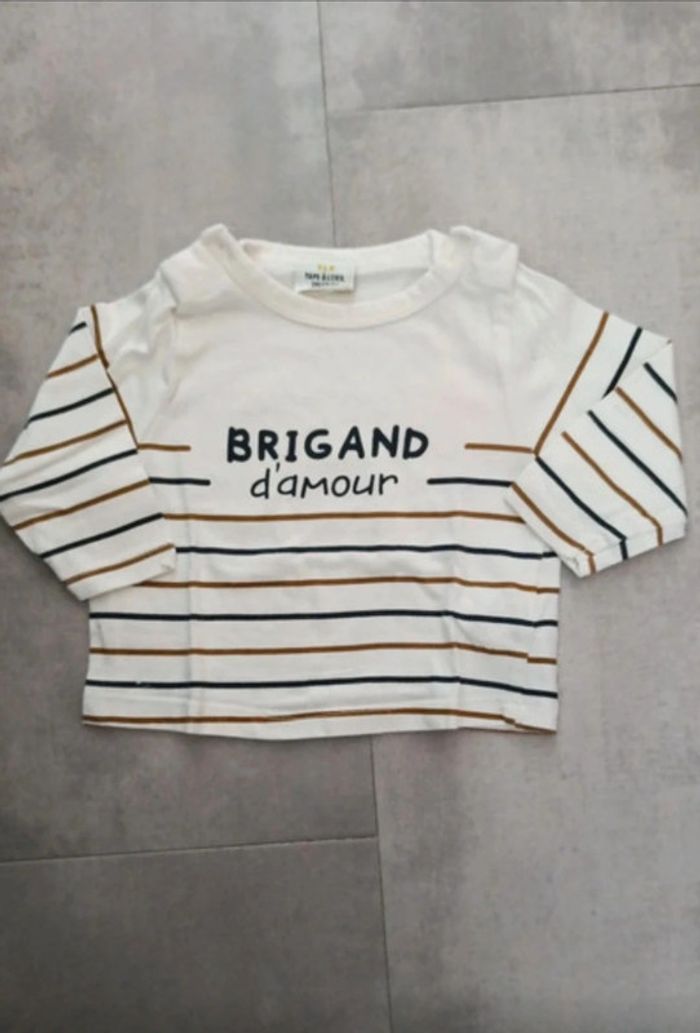 Tee shirt Brigand d'amour 3 mois