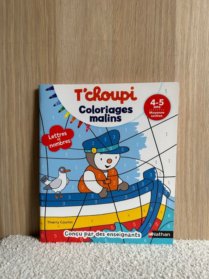 Cahier t’choupi coloriages malins - photo numéro 1