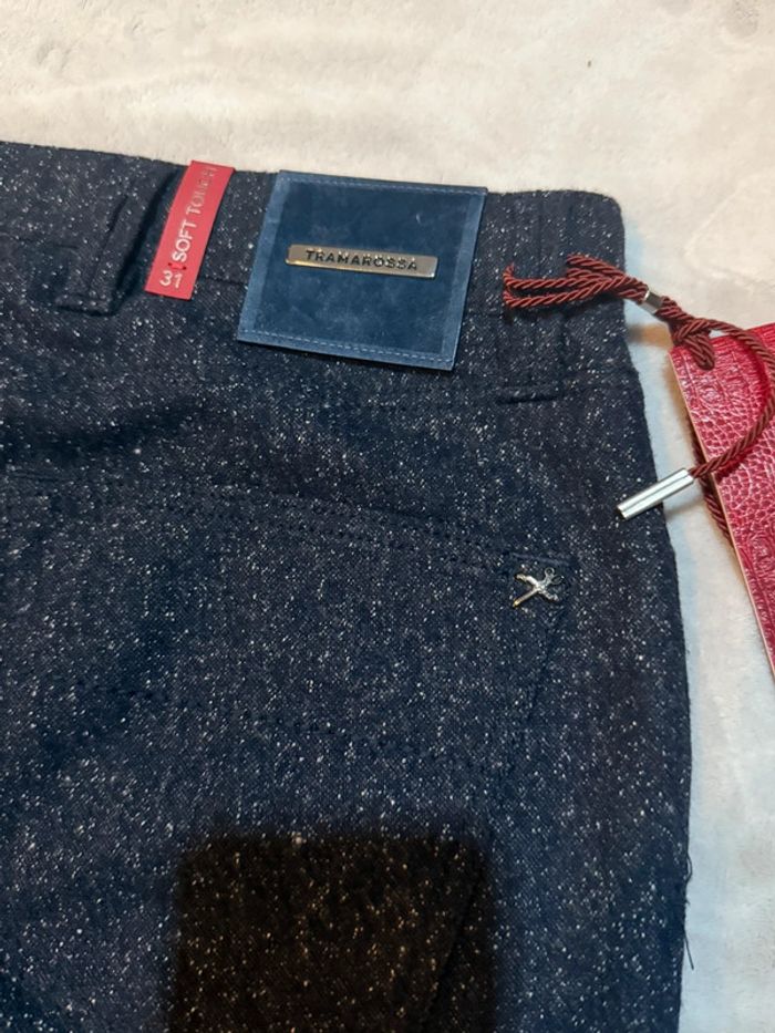 Tramarossa - Jean en laine, coupe droite, Bleu marine, taille 31 - photo numéro 10