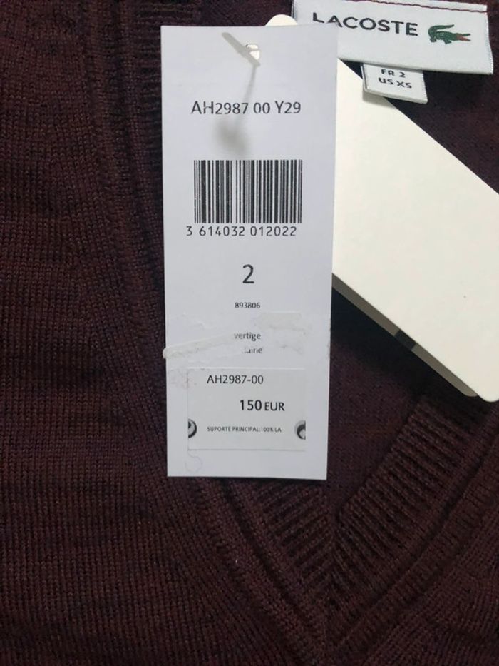 Pull Lacoste Neuf - photo numéro 6