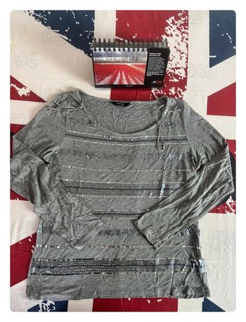 T-shirt manche longue Burton taille Xl/XXL gris