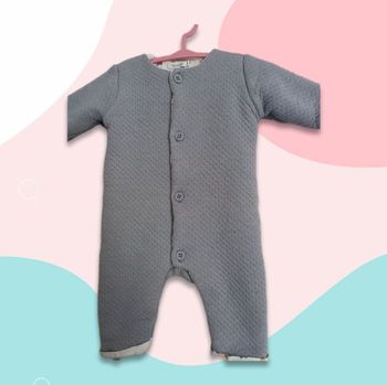 Combinaison boutchou 3 mois grise