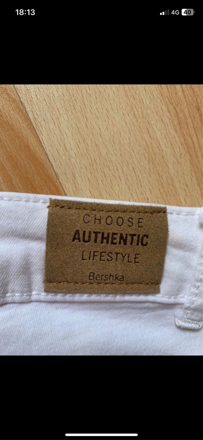 Super Skinny Bershka blanc 38 - photo numéro 5