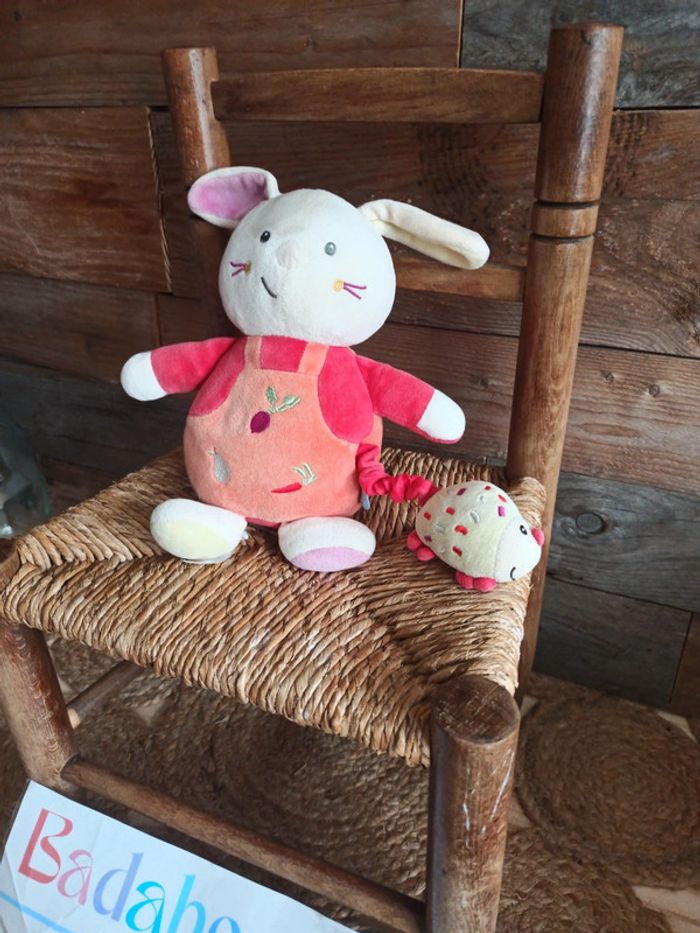 peluche sucre d'orge lapin musical tbe - photo numéro 2