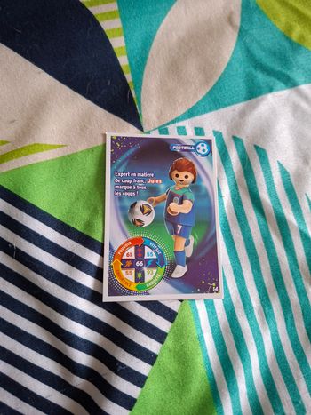Carte playmobil football 14