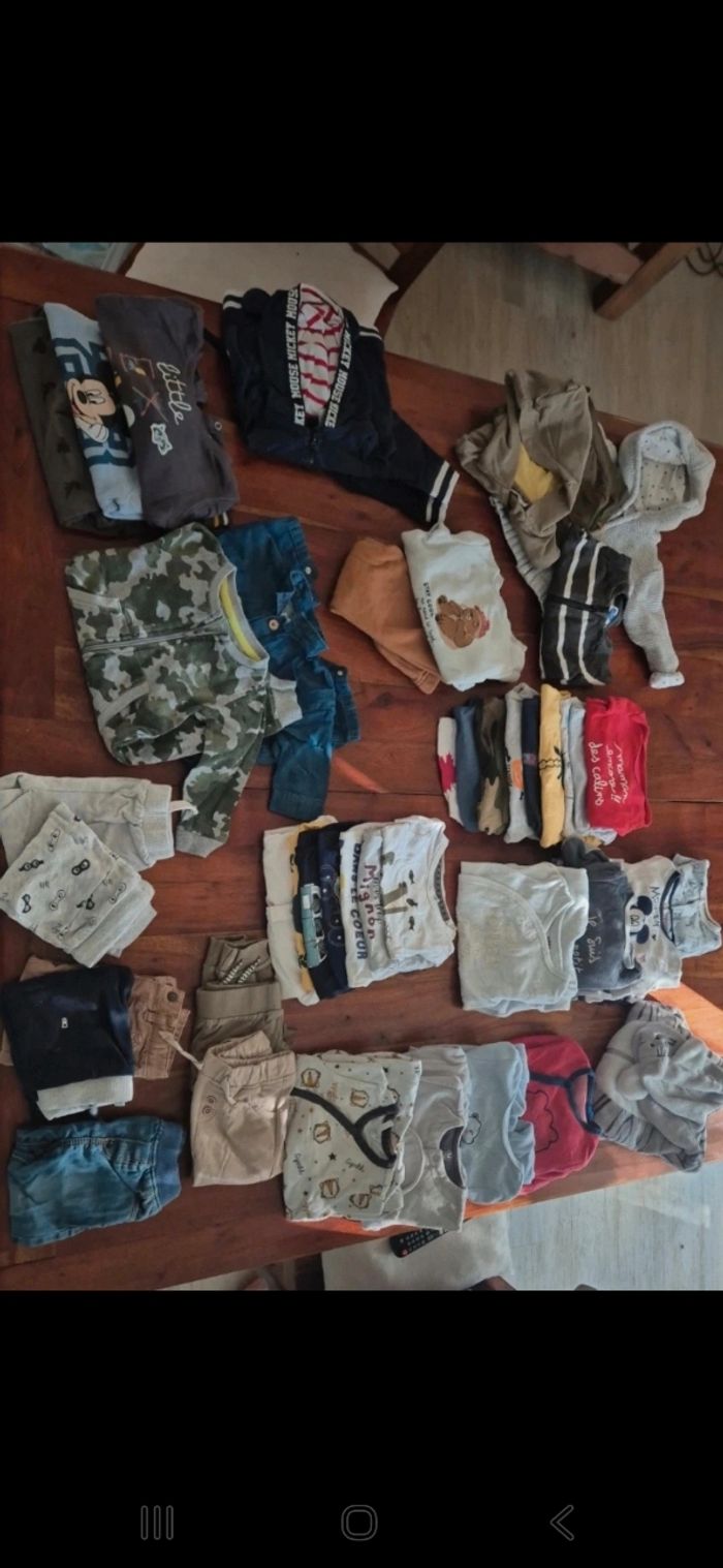 Lot vetements garcon 6 mois bon etat