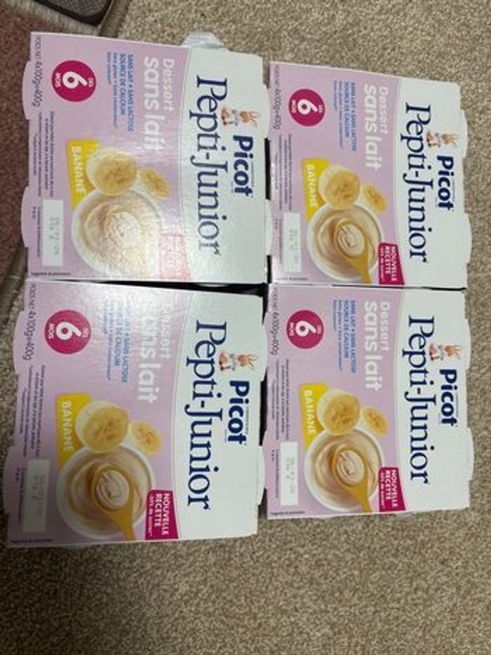 Picot dessert sans lait Banane lot de 4 packs 4x100g