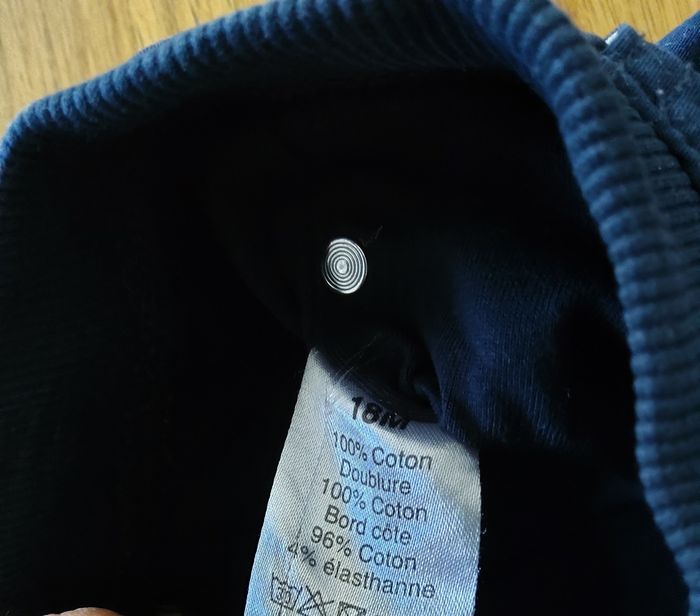 Pantalon de toile bleu marine doublé - photo numéro 4