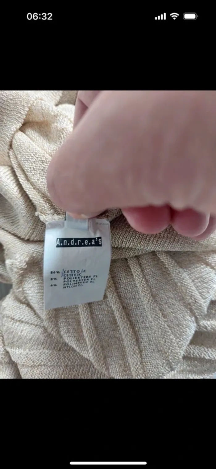 Pull fin et large Andrea's taille M - photo numéro 4