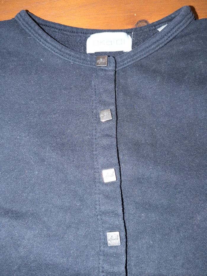 Gilet coton noir élégant Okaïdi 6 ans - photo numéro 2
