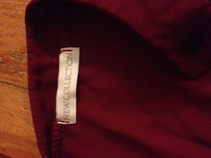 Blouse transparente bordeaux manches courtes look féminin - photo numéro 9