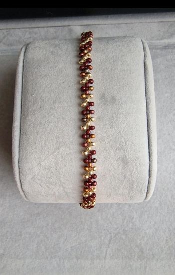 Bracelet doré et marron