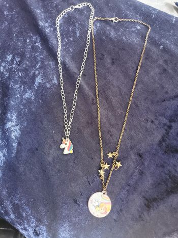 Lot de 2 collier pour fille licorne et Pat Patrouille