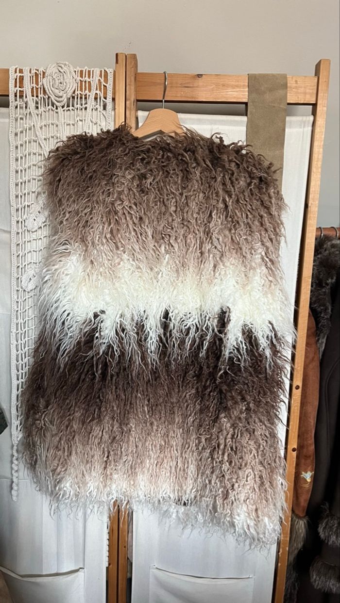 Gilet fourrure dégradée y2k - photo numéro 3