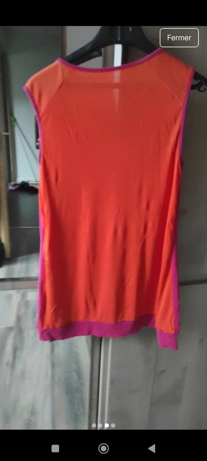 Débardeur rose/orange femme taille 38 - photo numéro 3