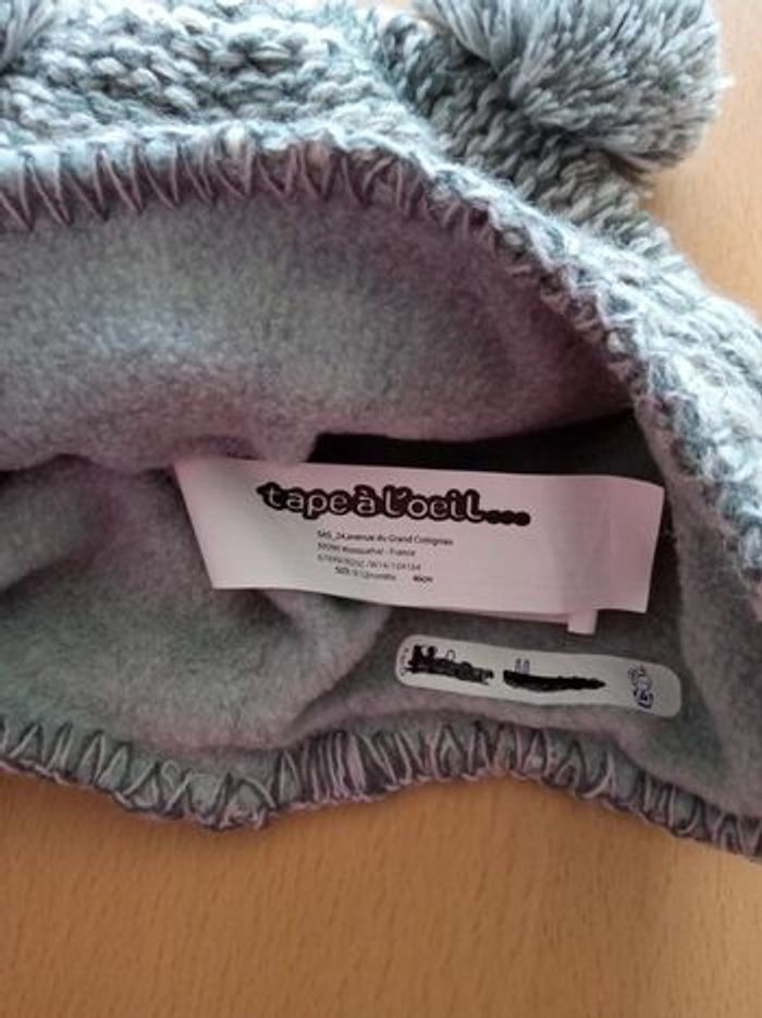 Bonnet pompons TAO 9-12 mois - photo numéro 3