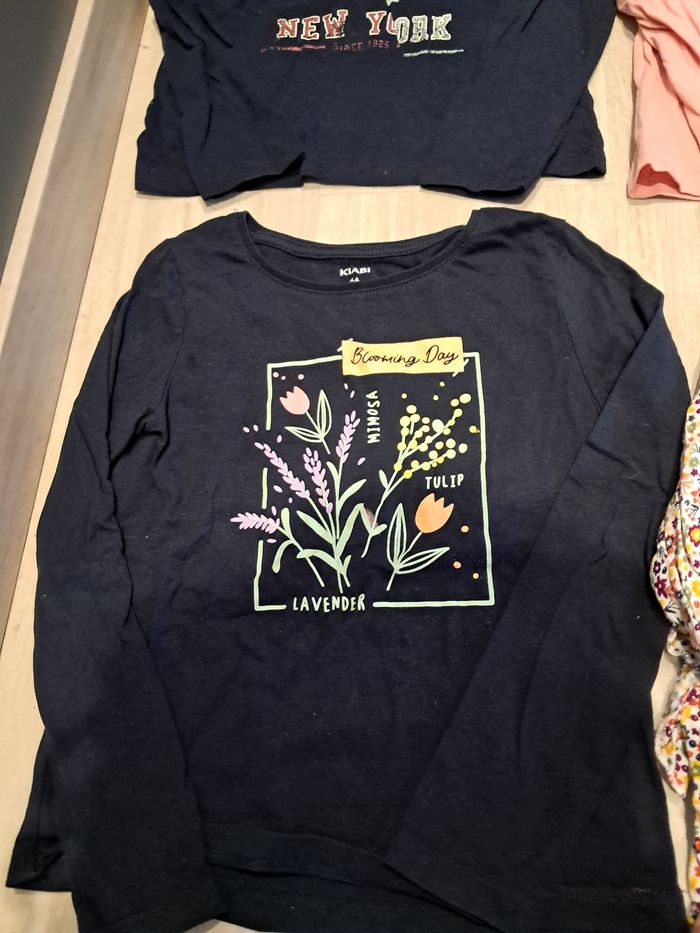 Lot de t shirts à manches longues 6ans fille neufs excellent état - photo numéro 6