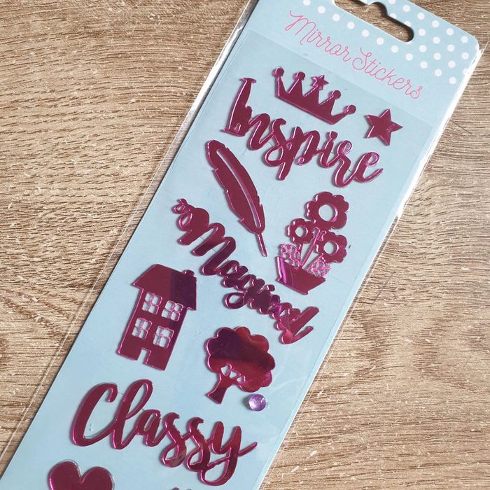⭐ Sachet stickers miroirs ⭐ #emyfleury_scrapbooking - photo numéro 2