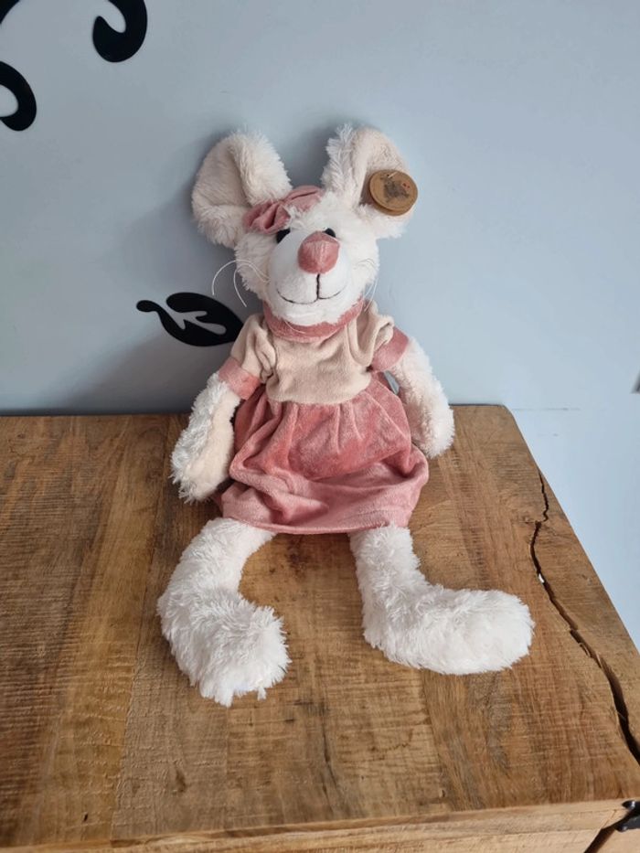 Peluche souris 35 cm Louise mansen neuve