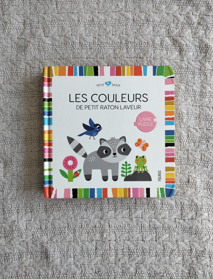 Livre puzzle "Les couleurs de petit raton laveur"