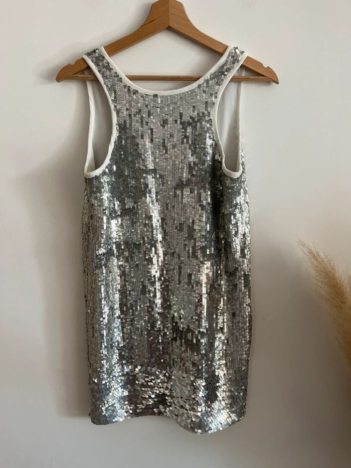Robe à sequins argentés Club Monaco - photo numéro 3