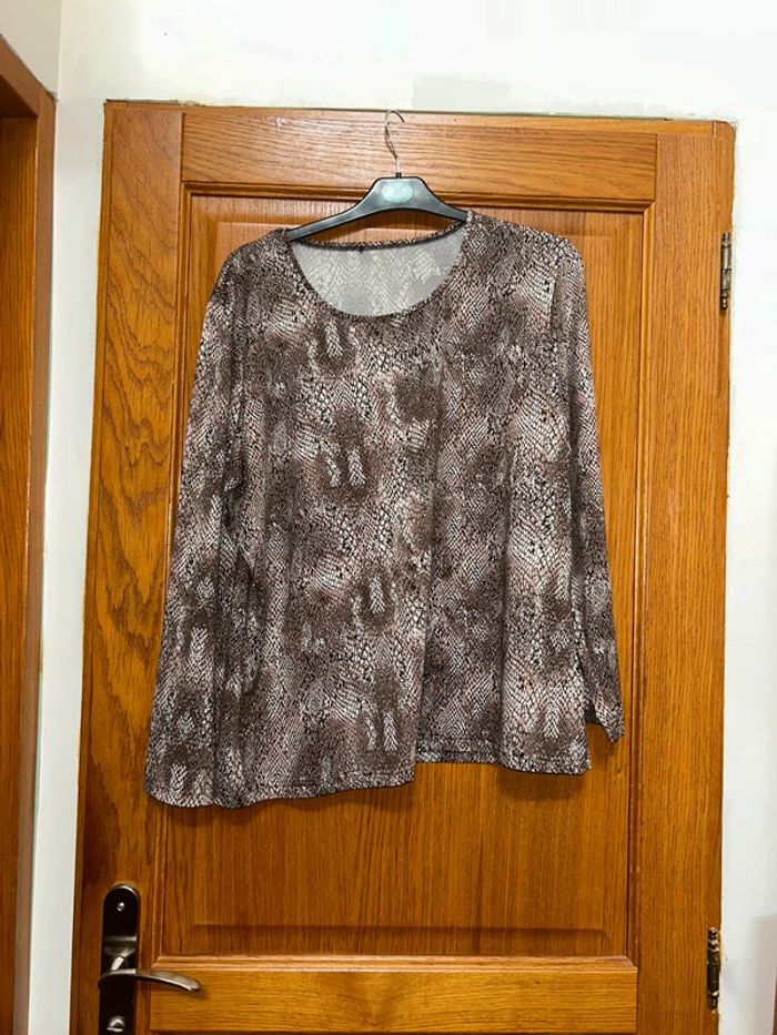 T-shirt manche longue à motif