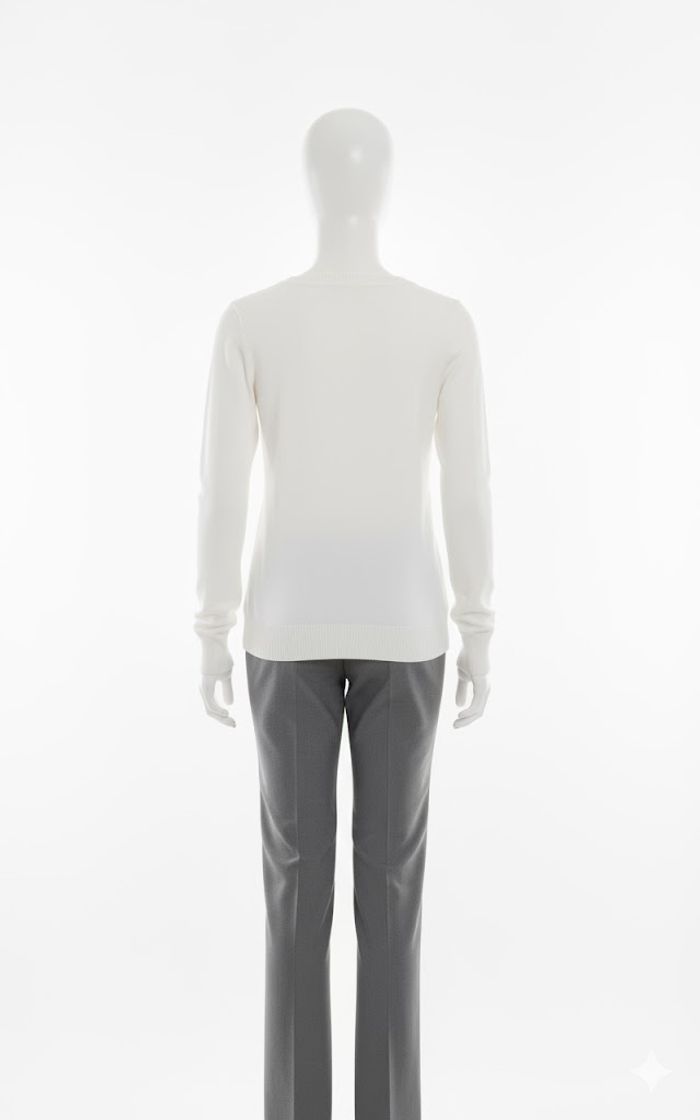 Pull Col V Argyle Élégant - Liesel by Lei - photo numéro 2