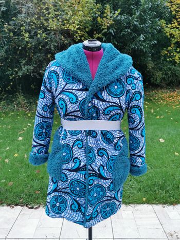 Manteau réversible wax taille 36/38