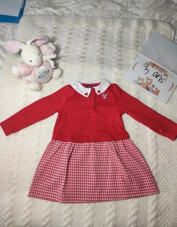 Robe sergent major marelle sous la tour Eiffel 2/3 ans