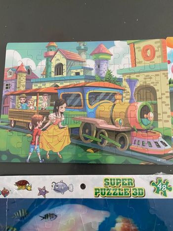 Lot 4 puzzles neufs 3D  et bois - photo numéro 5