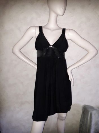 robe noire avec séquins patrice breal taille 40