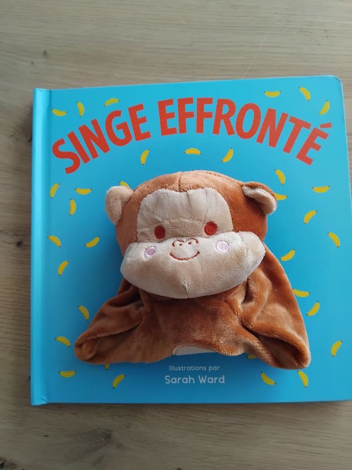 Livre marionnette  singe 🐵