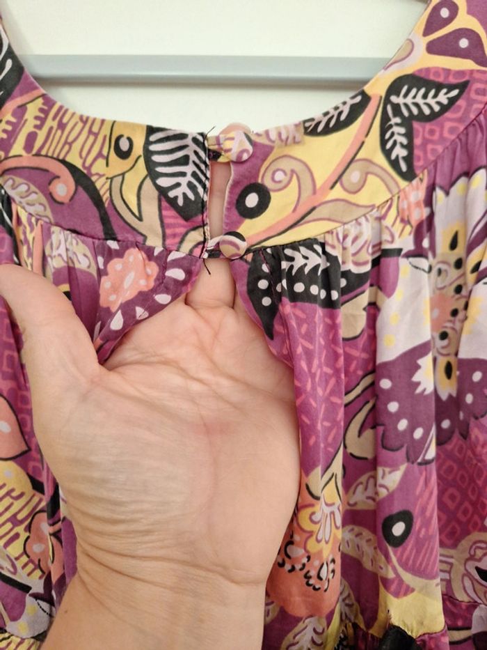 Jolie robe colorée en soie DDP - photo numéro 8