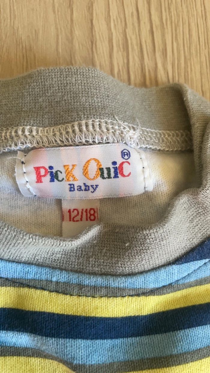 Lot de 2 hauts Pic ouic en 12/18 mois - photo numéro 4