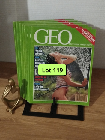 Lot de 7 revues Géo année 1986-88 L0119