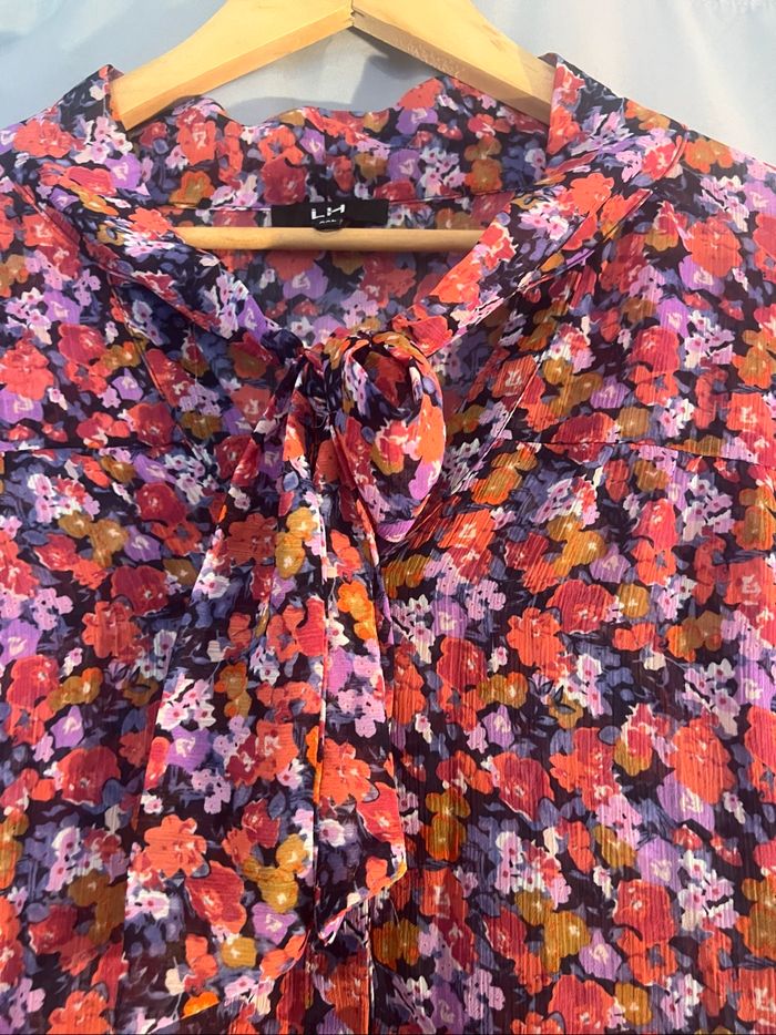 Chemise blouse à fleur la halle - photo numéro 3