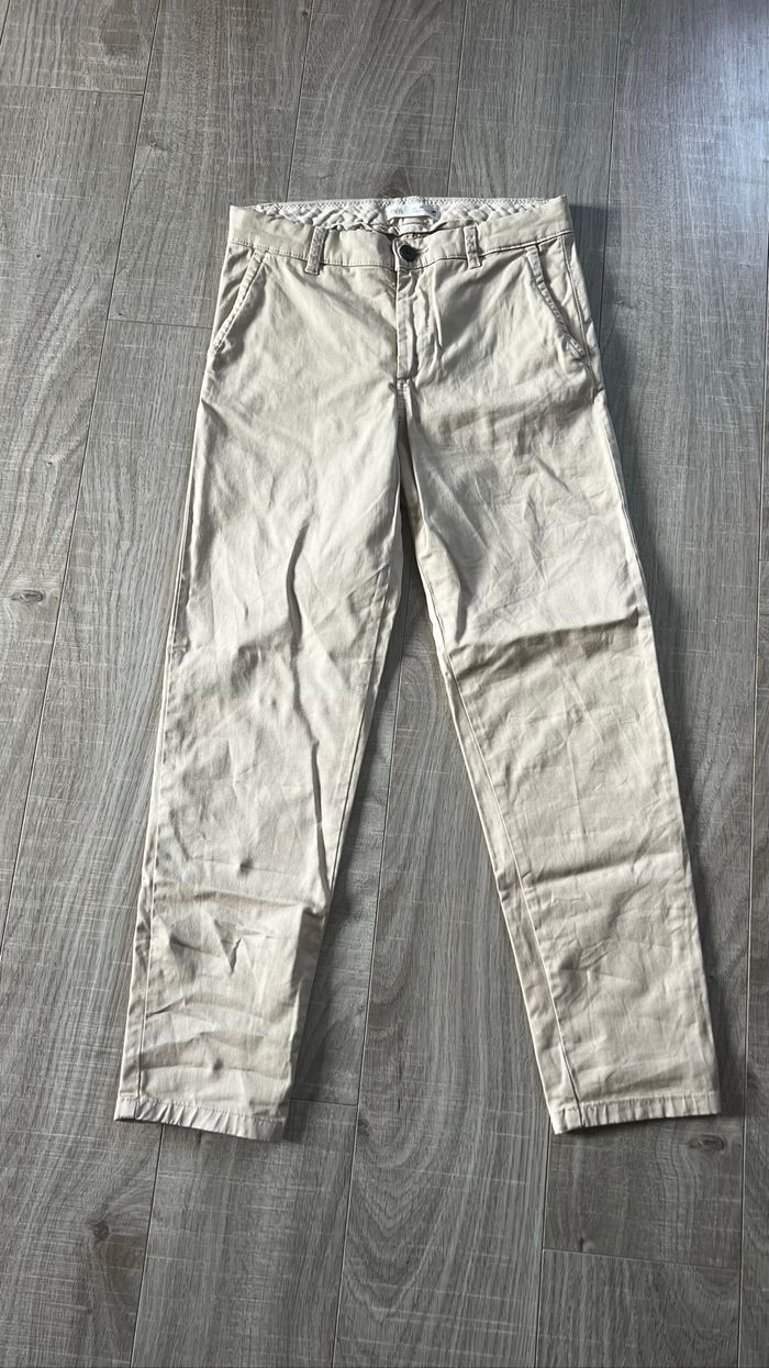 Pantalon chino beige 10 ans