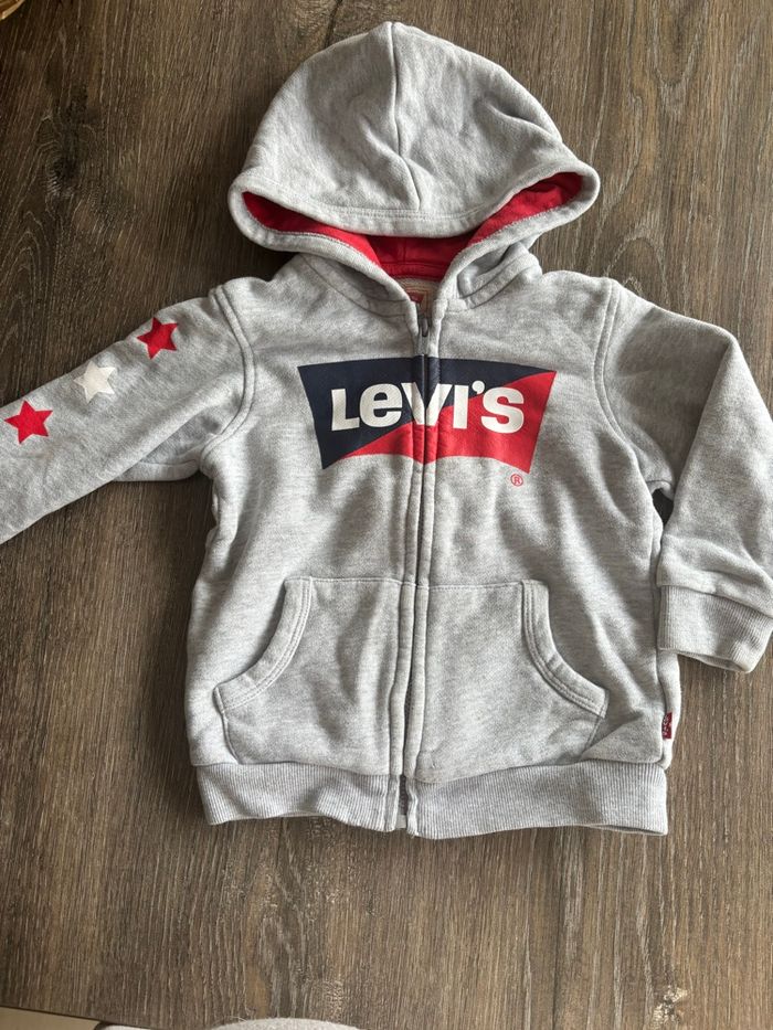 Gilet levis gris garçon 2 ans