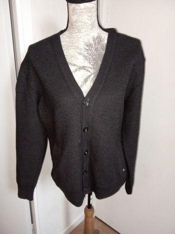 Cardigan, Gilet homme marque pierre Cardin taille xl gris ardoise 