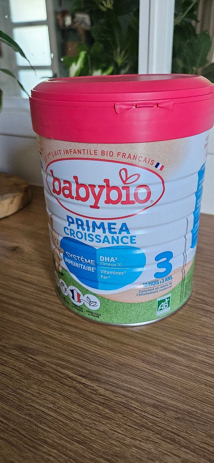 Lait babybio primea croissance 3 neuf