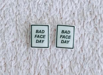 Boucles d’oreilles Fait Main Fun Bad Face Day