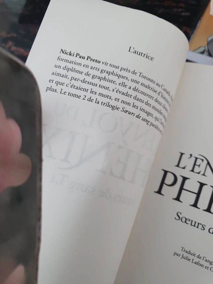 L'envole du phénix soeur de sang T1 - photo numéro 3