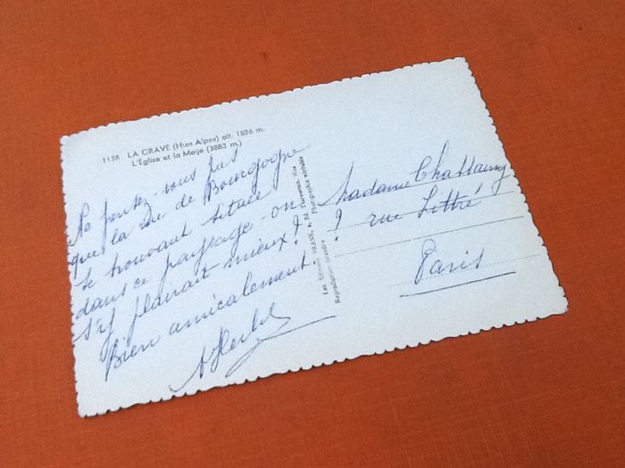 Carte postale La Grave (Hautes-Alpes) L' Eglise et la Meije - photo numéro 3